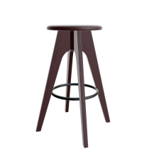Barhocker Bern Esche lackiert bordeaux