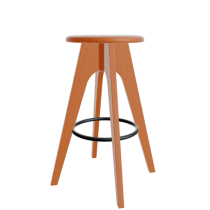 Barhocker Bern Esche lackiert orange